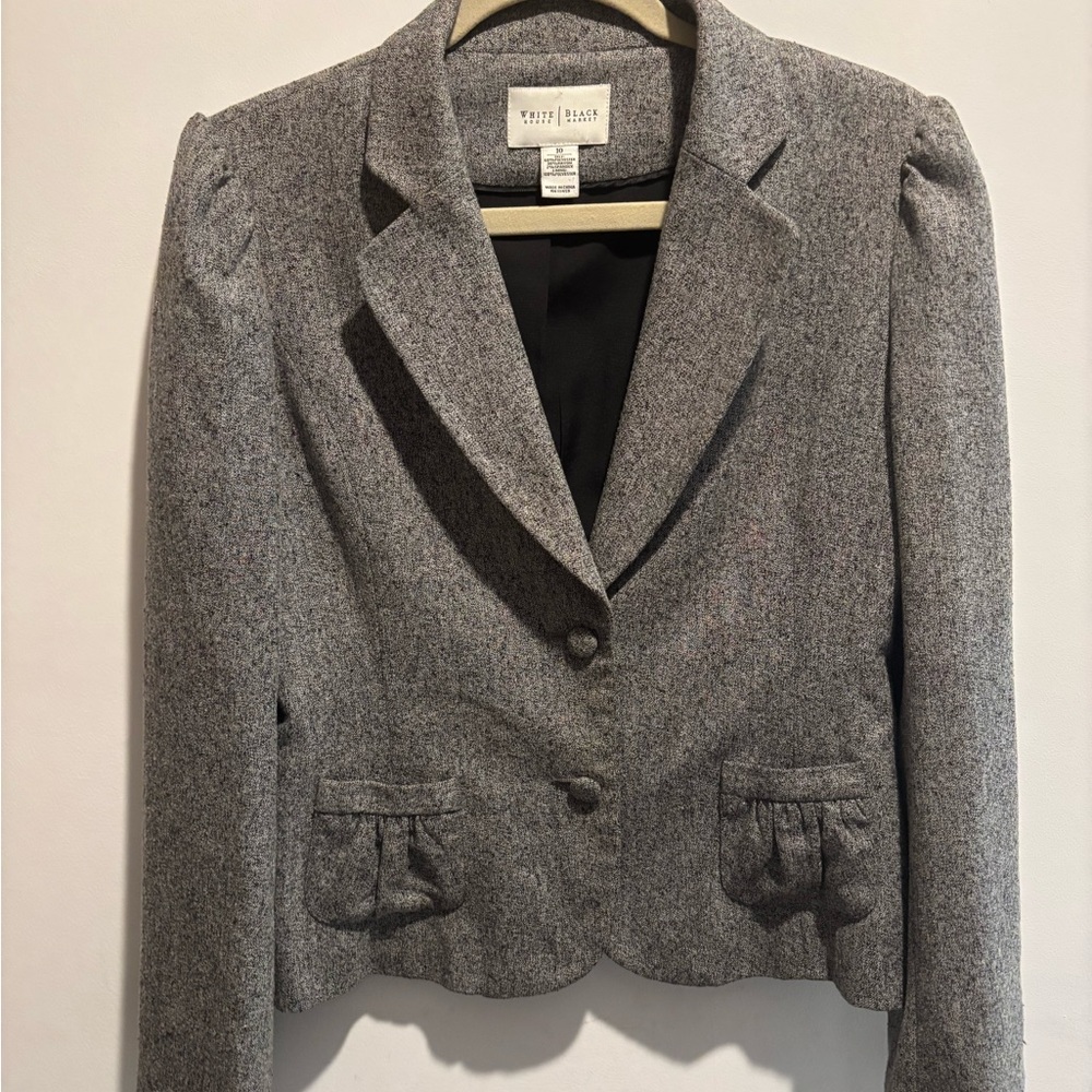 White House Black Market Heather Gray Blazer